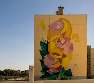 God Mess, street artiste dans le quartier de Marvila à Lisbonne