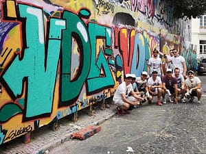 Atelier street art pour un evenement EVG ou EVJF à Lisbonne en mai ou juin