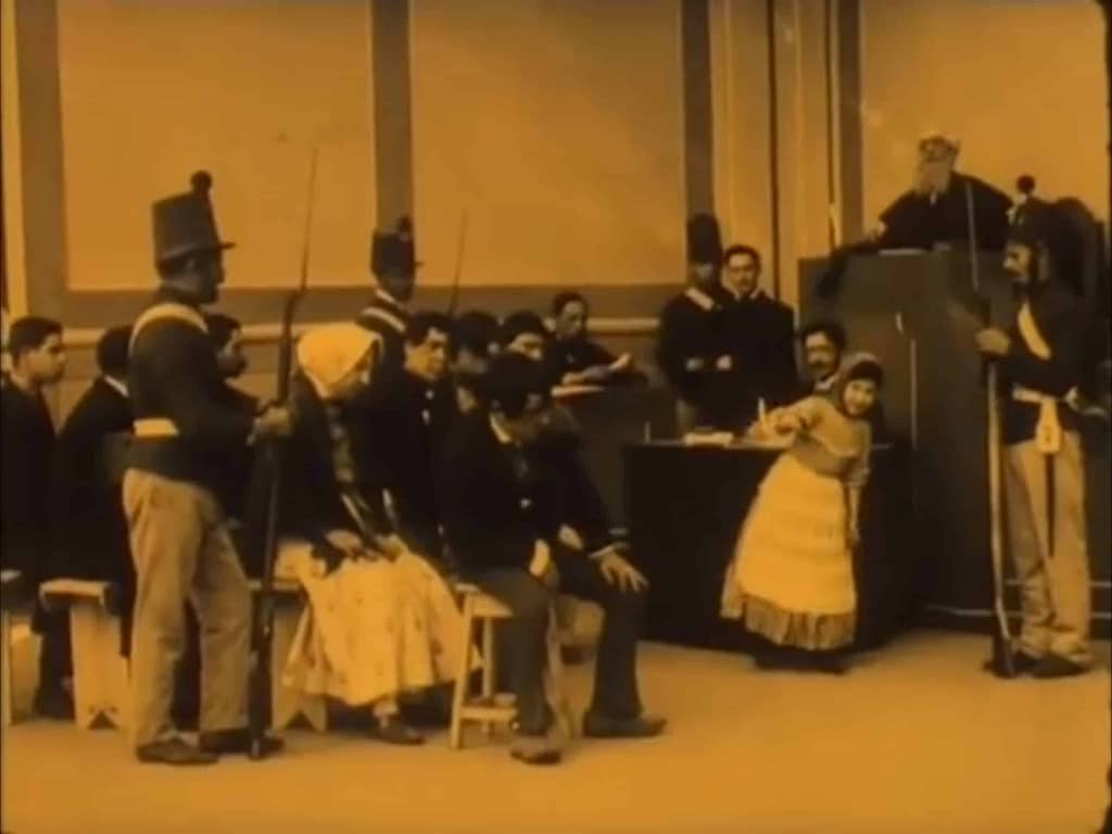 capture d'écran du film sur Diogo Alves en 1911.