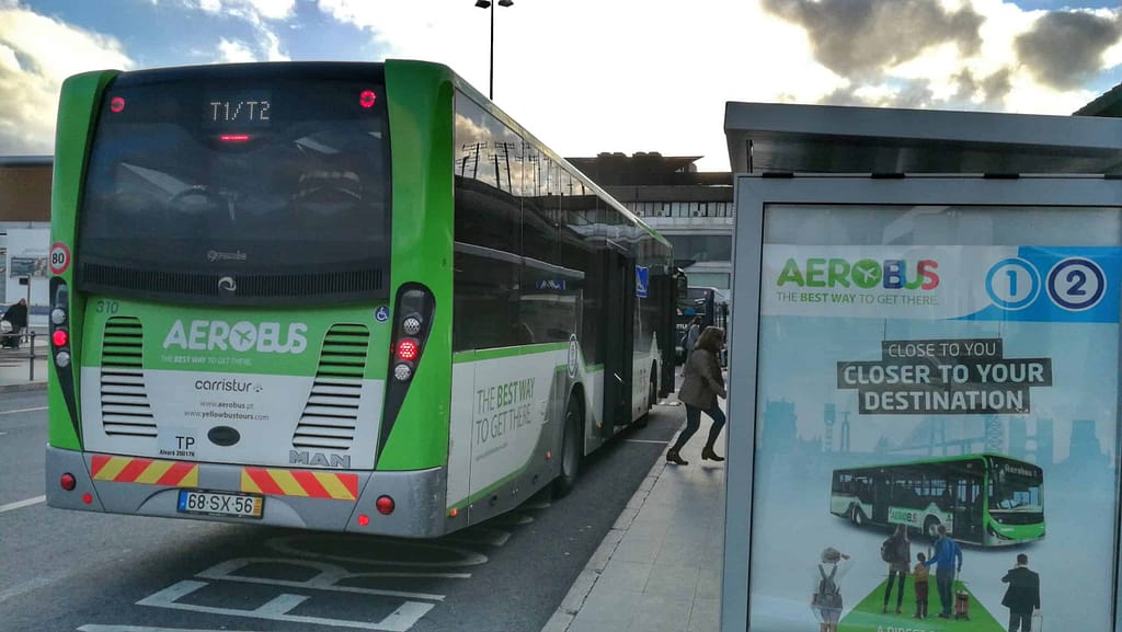Aerobus provides bus transfers between lisbon airport and the main hotels in the city centre