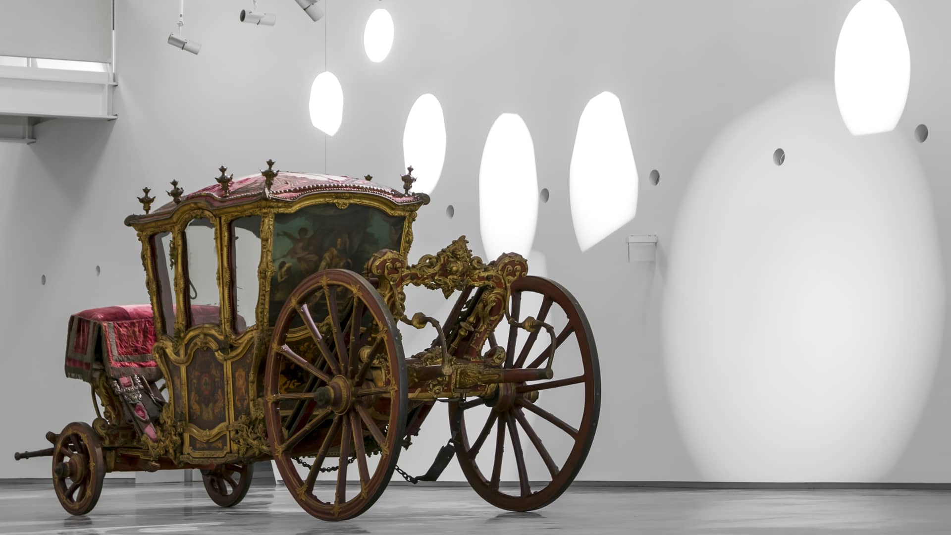 le musée national des carosses à Lisbonne a la plus grande collection de carrosses au monde