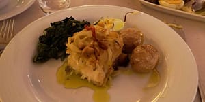 Typical Portuguese dish at the Laurentina restaurant where you can eat the best cod in Lisbon