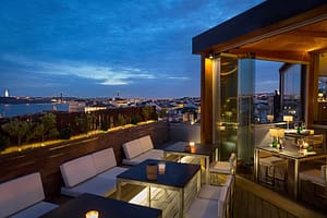 Silk bar is Lisbon's most exclusive and chic club with a 360 degree panoramic view.