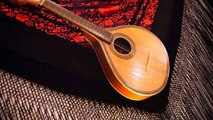 Portuguese Fado guitar famous for its sharp sound and always accompanies a real Fado song
