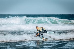 Surfing lessons in Lisbon on Guincho beach