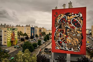The Caver, street artiste dans le quartier de Marvila à Lisbonne