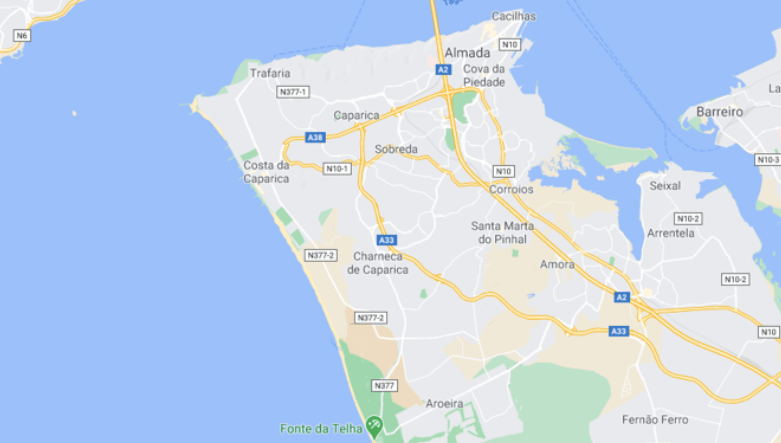 Beaches of Costa da Caparica