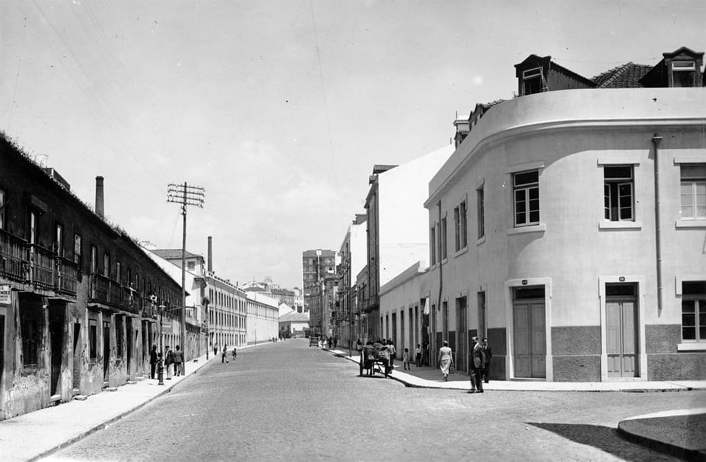 Antique street of Arroios where Diogo Alves and his gang took refuge