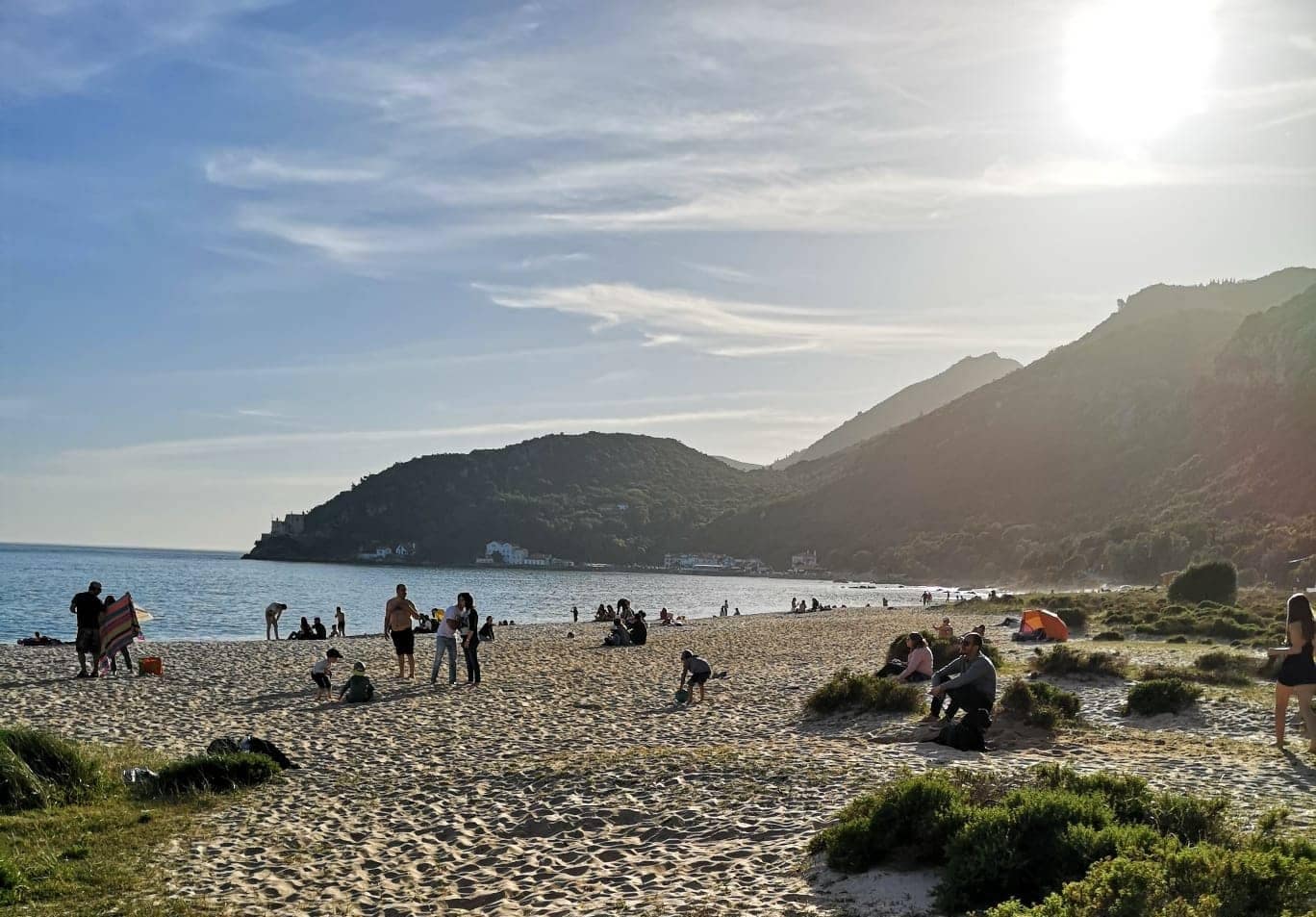 secret beach of Portinho Da Arrabida near Lisbon, one of the most beautiful and quiet beaches of Lisbon