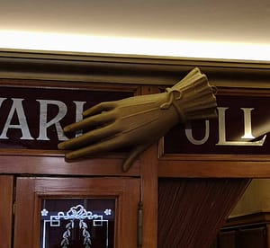 Historic Ulisses shop in Lisbon's Chiado district, offering elegant leather gloves made in Portugal