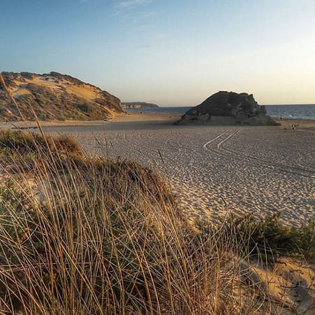 Praia do meco is the perfect sunset beach near Lisbon and has great fish restaurant