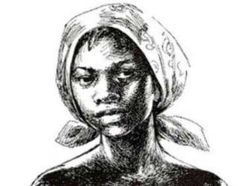 Young African girl living in 18th century Lisbon