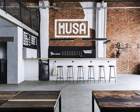 Portuguese brewery Musa located in Marvila in Lisbon