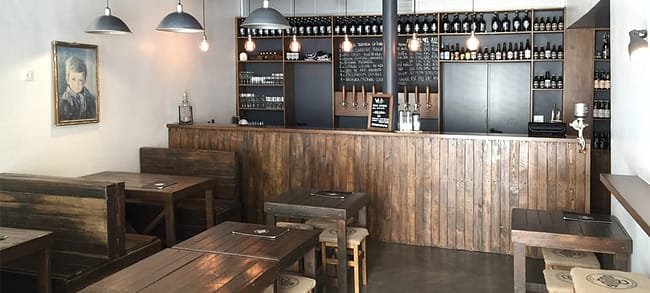 Interior of the Cerveja do Duque brewery, located in Calçada do Duque in the Chiado district of Lisbon