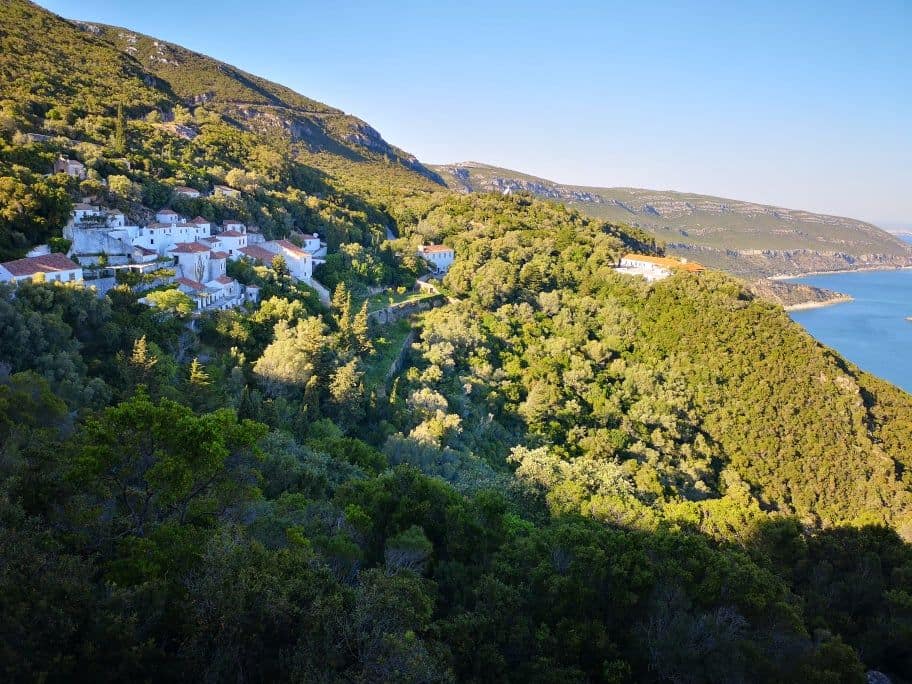 Convent da serra da arrabida with a magnificent view of the Sado estuary